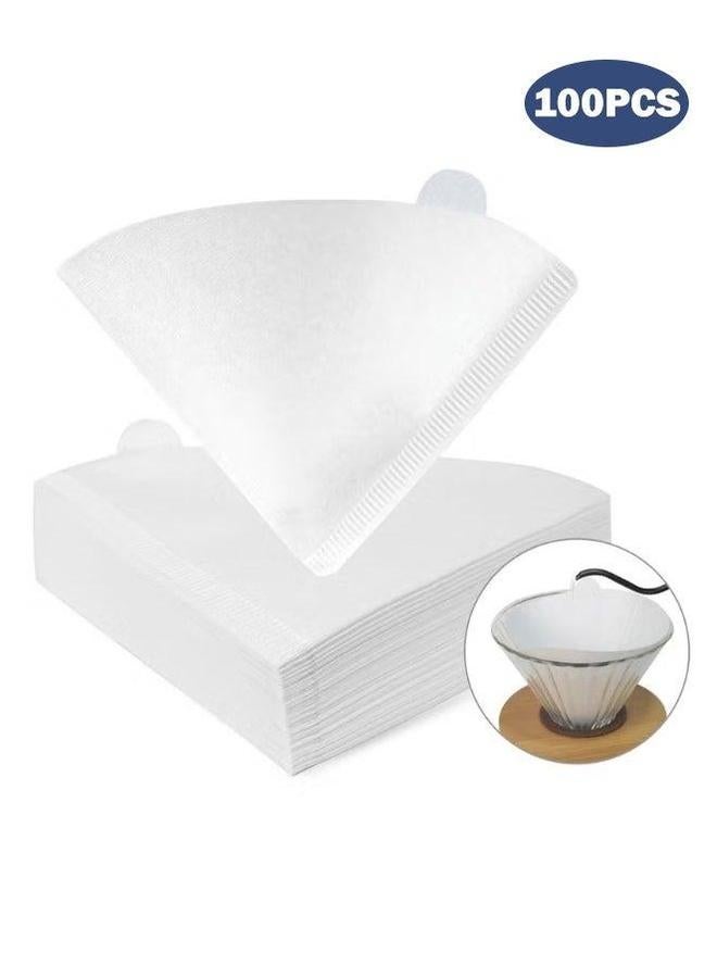 HOMESTAR فلتر قهوة ورقي 100 قطعة بحجم V60 - Image 1