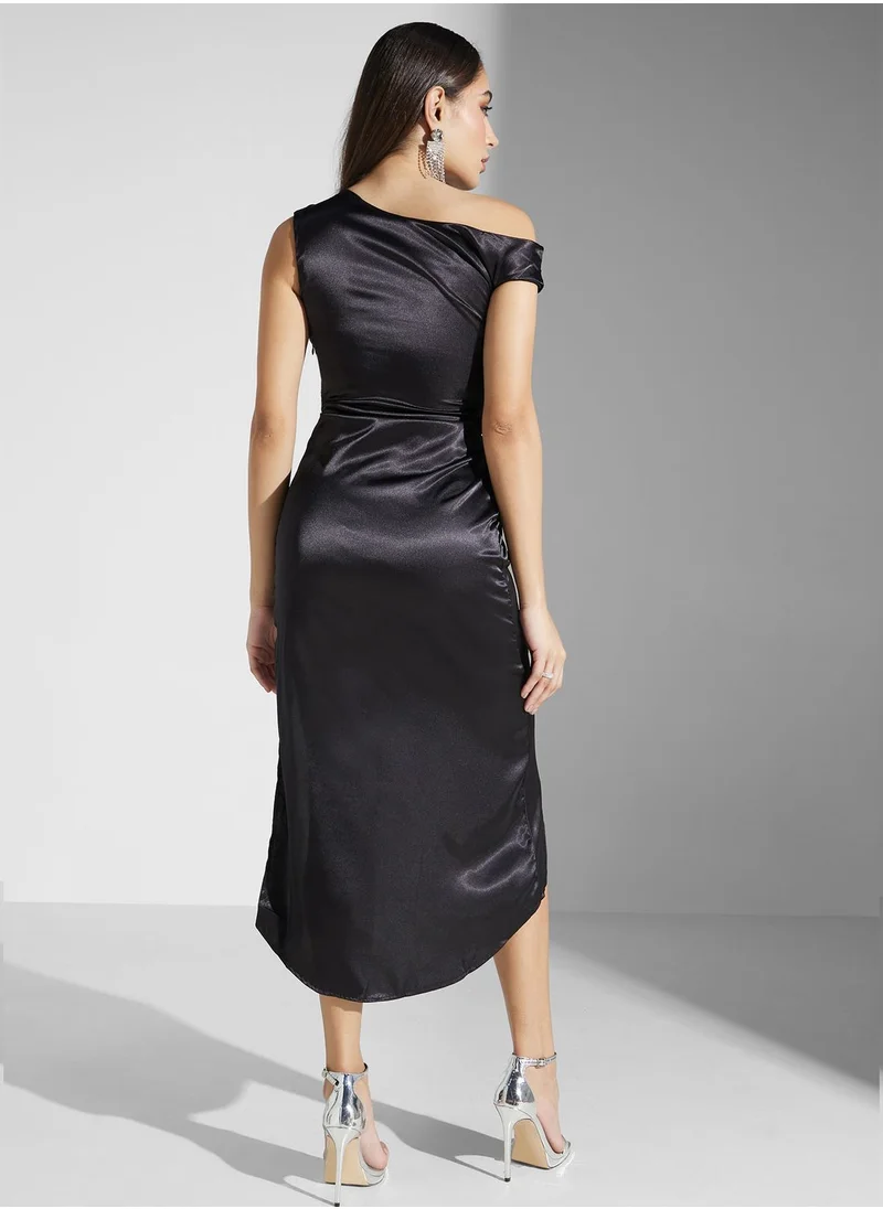 Ella Limited Edition One Shoulder Satin Dress