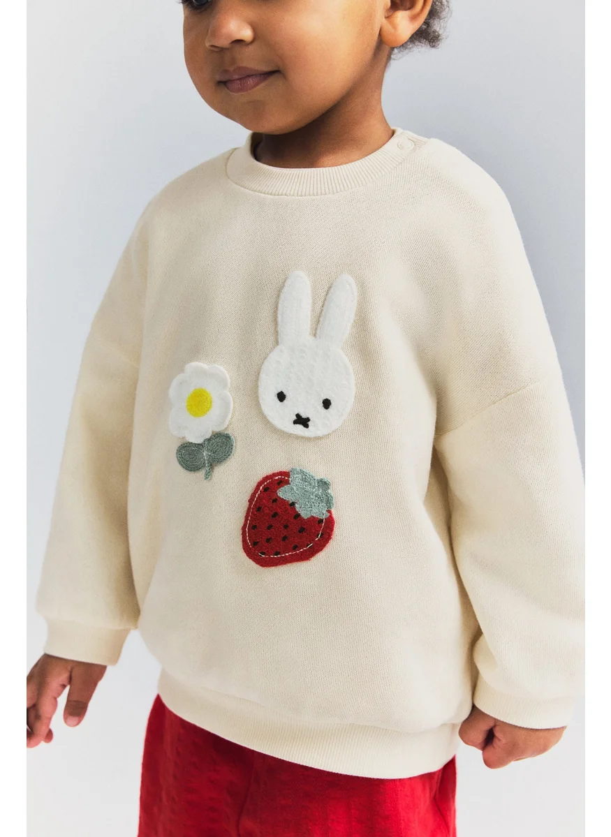H&M Appliquéd Sweatshirt