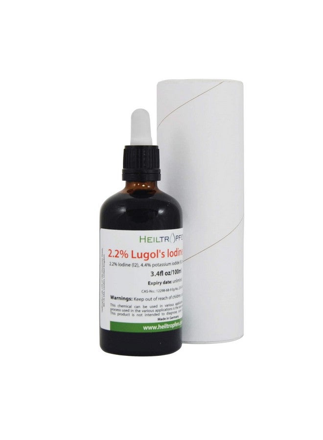 Heiltropfen 2.2% Lugol's Iodine Solution 3.4 Fl Oz | Pharmaceutical Grade Ingredients | Lugols Solution Made with Iodine and Potassium Iodide. Heiltropfen® - Image 1