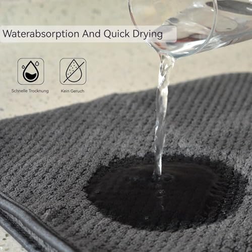 KinHwa Microfiber Hand Towels for Bathroom Soft and Absorbent Face Towels Grey Bathroom Hand Towels for Spa Bath Wash Cloths (B-Grey, 11×20 in 6pc) - Image 4