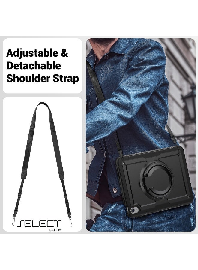 سيليكت كفر حماية آيباد مقاوم للصدمات - تصميم آمن للأطفال، حامل قابل للدوران 360 درجة، بتقنية Thermoline - غلاف حماية لجهاز iPad متوافق مع ايبادات الجيل السابع / الثامن / التاسع مقاس 10.2inch - Image 3