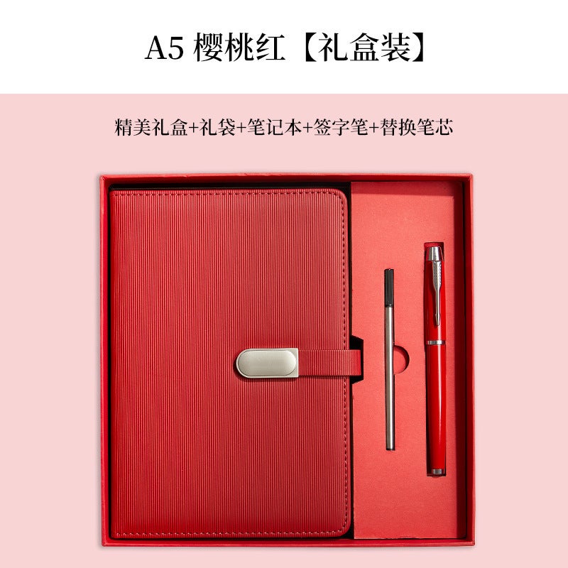New Notebook Business Gift Box Thermos Cup High-End Set A5 Thickeneded Notebook Office Meeting Minutes - Image 1