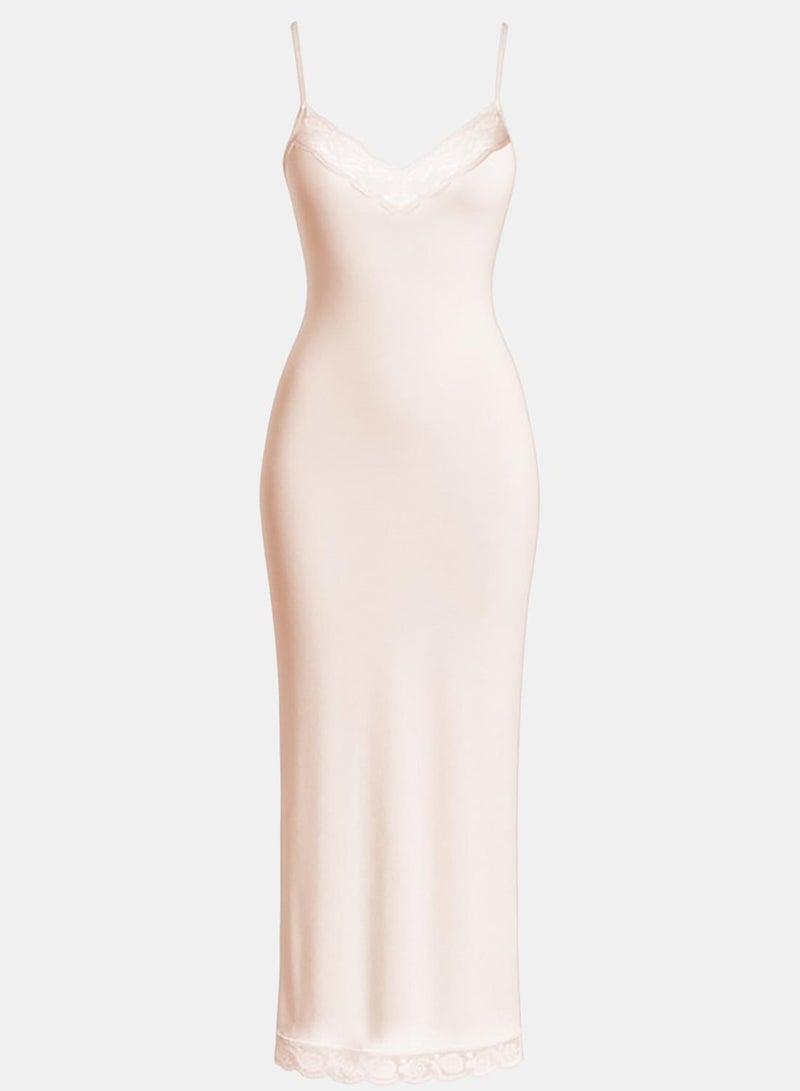 Dahab Cotton Plain Spaghetti Straps Full Slip - Image 1
