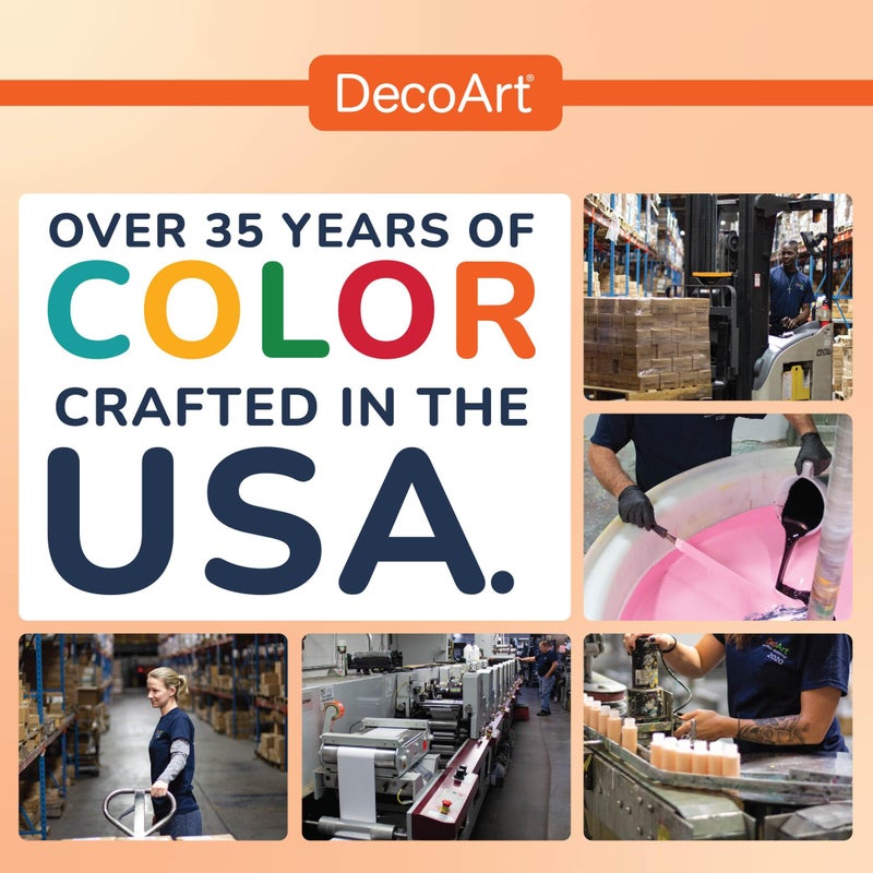 DecoArt Love Color Acrylic Paint Writers Set â€“ 3D Dimensional Paints, 6 Bottles (2 fl oz) â€“ Fun Craft Paints for Decorating, DIY Art & School Projects - Image 5
