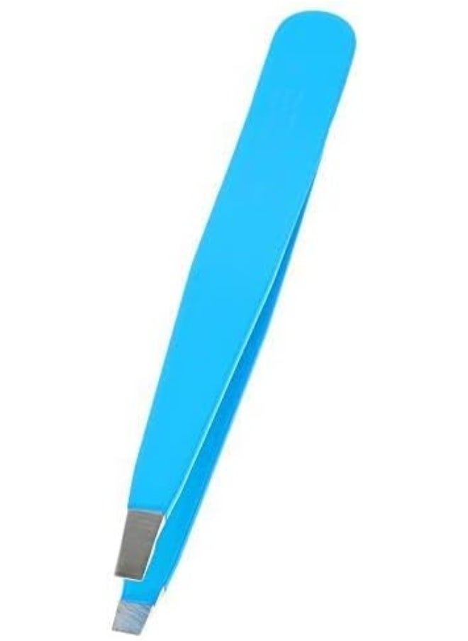 nippes Solingen Tweezer Stainless Steel Colored Straight 728 | Suitable For Fine & Precise Plucking | Handy With Good Grip | Blue  - Image 3