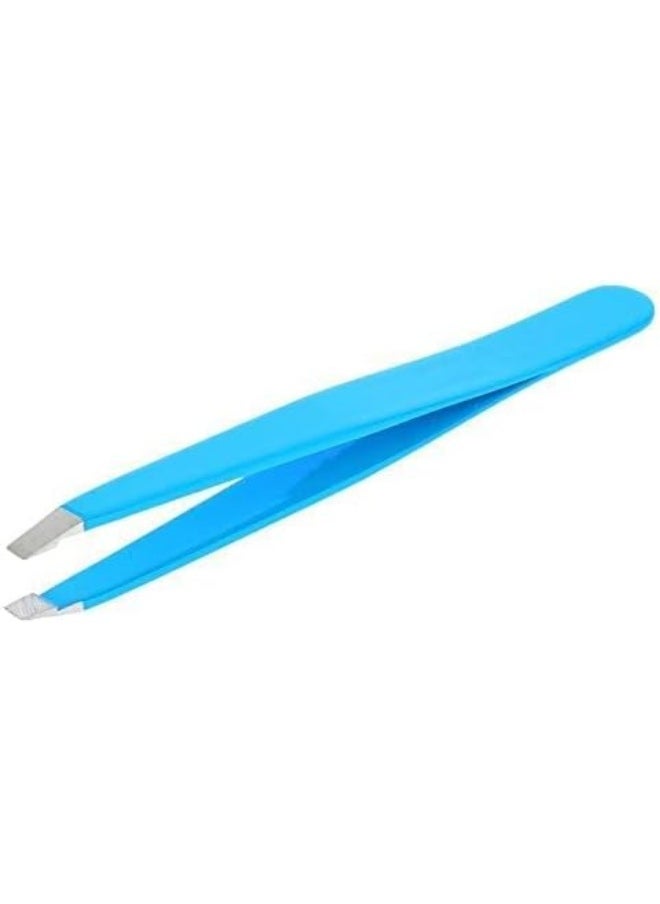 nippes Solingen Tweezer Stainless Steel Colored Straight 728 | Suitable For Fine & Precise Plucking | Handy With Good Grip | Blue  - Image 5