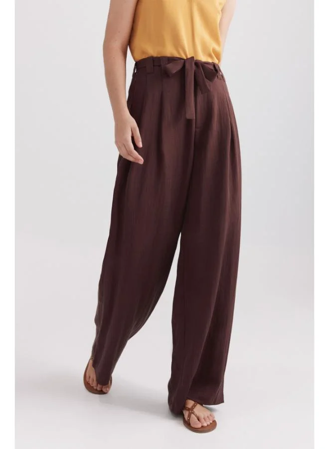 Springfield  Tie tailored trousers for Women | Best Price UAE