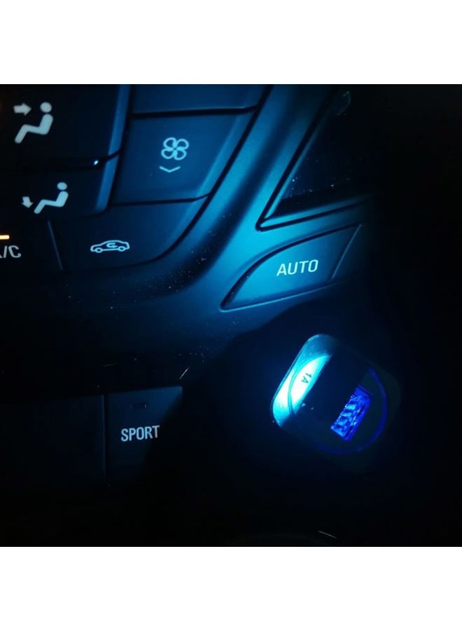 Tbest Mini USB LED Interior Light, Type C Ambient Car Light, 8 Colors RGB Dynamic Gradient Brightness Adjustable Neon Tubes - Image 2