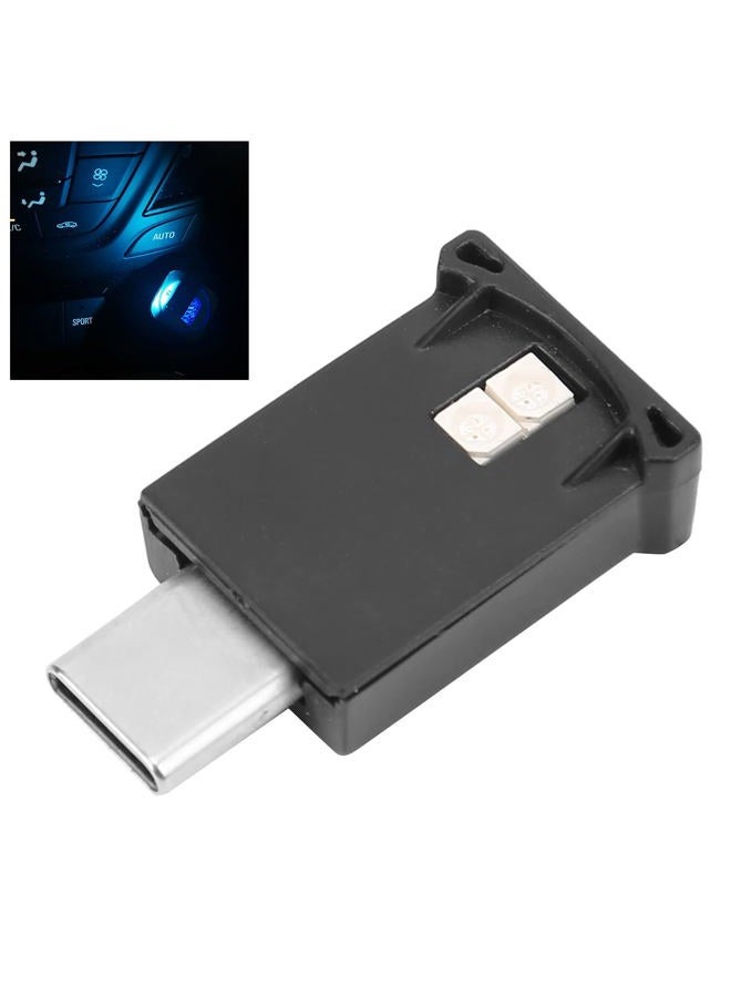 Tbest Mini USB LED Interior Light, Type C Ambient Car Light, 8 Colors RGB Dynamic Gradient Brightness Adjustable Neon Tubes - Image 4