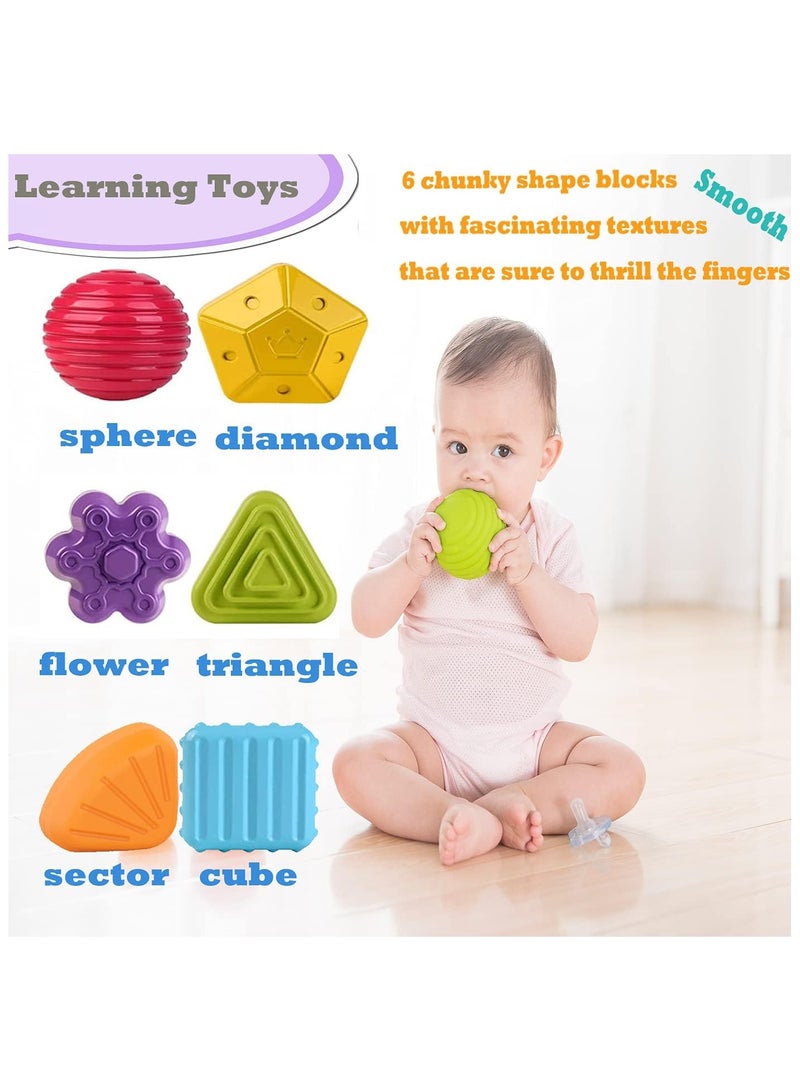عام مونتيسوري شكل فرز مكعبات ل 1 سنة طفل الاطفال مولتيسنسوري شكل ألعاب الأطفال - Image 2