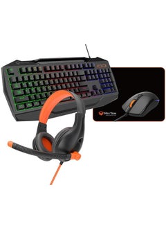 Meetion Meetion C490 Wired Keyboard And Mouse Gaming Combo With Headphone And Mouse Pad  - Image 1