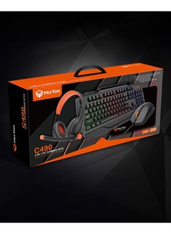Meetion Meetion C490 Wired Keyboard And Mouse Gaming Combo With Headphone And Mouse Pad  - Image 2