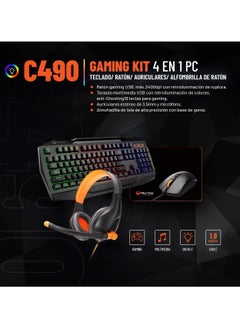Meetion Meetion C490 Wired Keyboard And Mouse Gaming Combo With Headphone And Mouse Pad  - Image 3