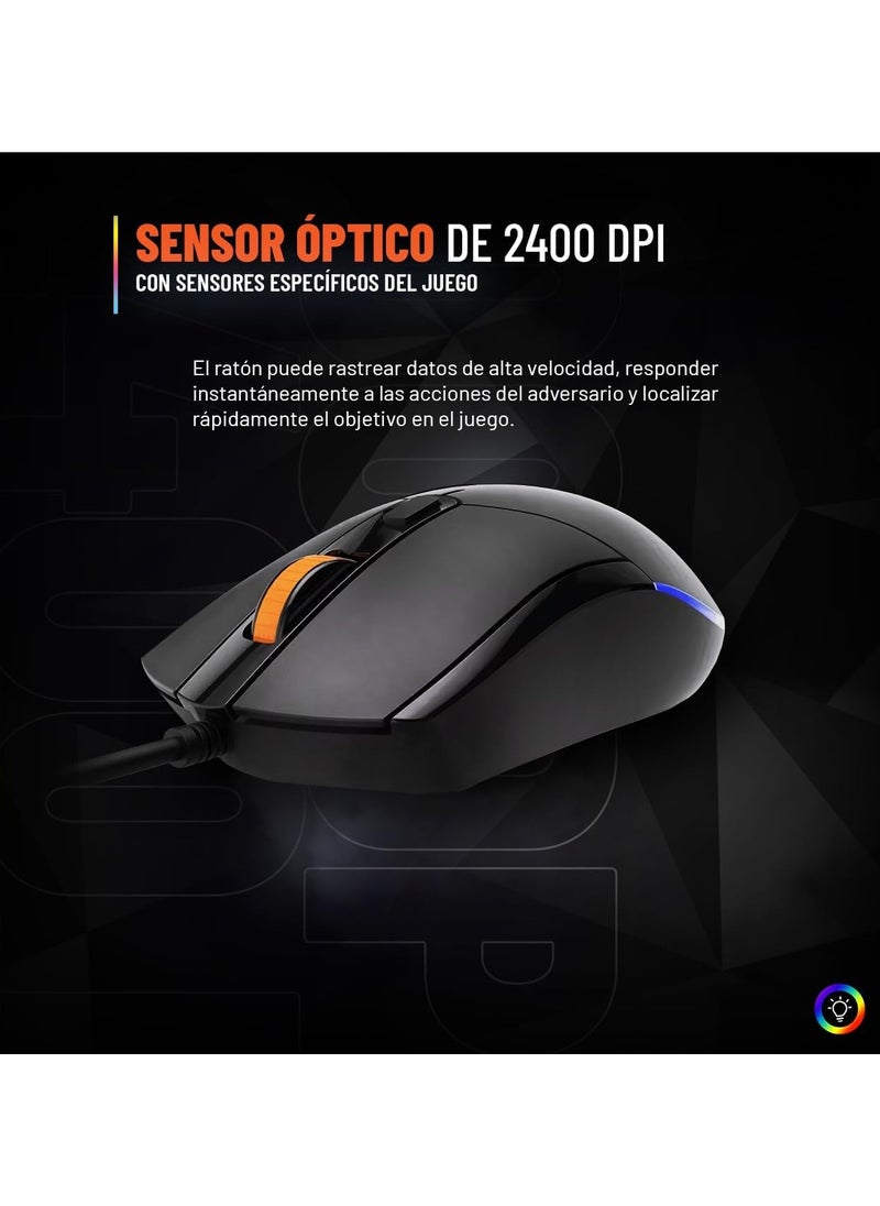 Meetion - Meetion C490 Wired Keyboard And Mouse Gaming Combo With Headphone And Mouse Pad - Image 1