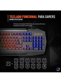 Meetion Meetion C490 Wired Keyboard And Mouse Gaming Combo With Headphone And Mouse Pad  - Image 5
