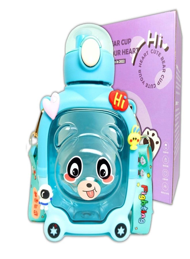 Neel Plastic Er Water Bottle For Kids School Hanging Bottle, Kids, With Straw Cute Birthday Gift 1Pcs Fancy Tumbler (Style 2500 Ml, Multicolour) - Image 5