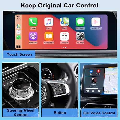 Closs Android Auto & CarPlay Wireless Adapter - 2 in 1 Wireless for iPhone & Android, Plug & Play for Factory Wired Cars - Supports iOS 10+ - Image 5