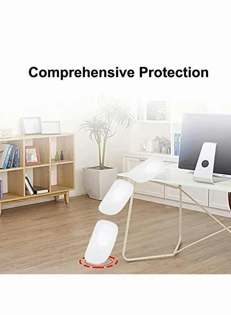 Protective Case for Apple Magic Mouse 1 and 2,Ultra Thin Silicone Cover Skin,Compatible with Lightweight Anti-Slip(Black+White) - Image 4