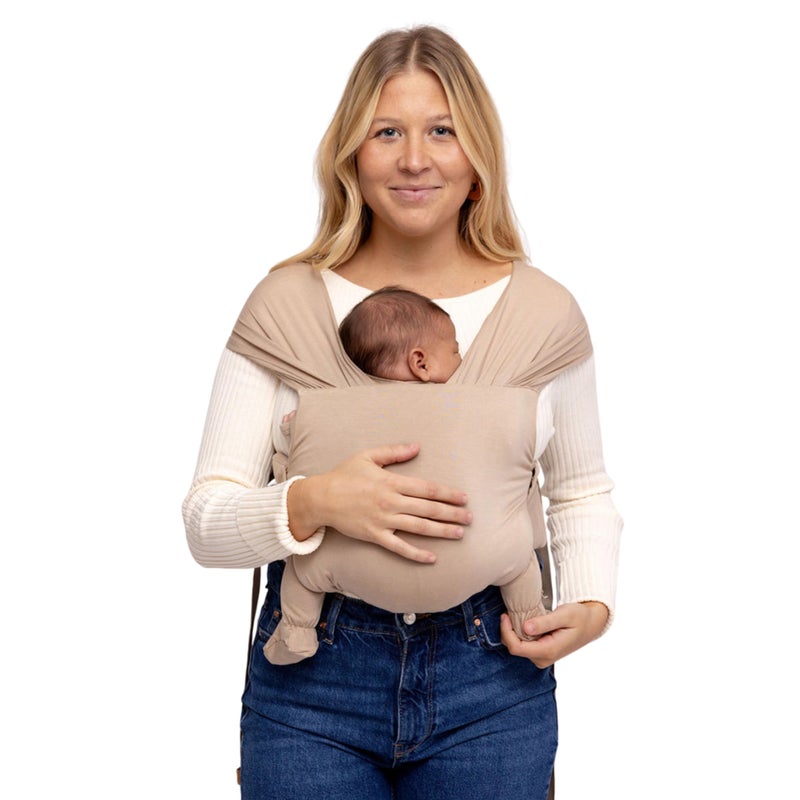 WildBird - Aerial Buckle Wrap - 0-6 Months - Standard (XS-XL) Desert Lark - Newborn Baby Carrier - Front Carry - Soft Fabric, Straps, Head Support, Padded Waist Belt - Baby Essentials - New Mom Gifts - Image 1