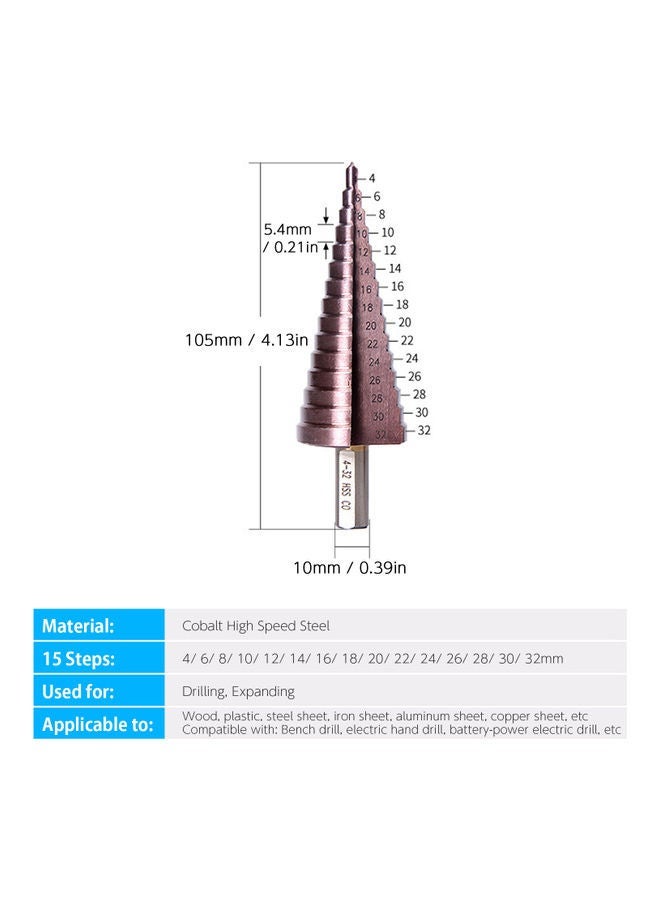 NIBEMINENT 15 In 1 High Speed Steel Drill Brown 11.00X3.50X3.50cm  - Image 2