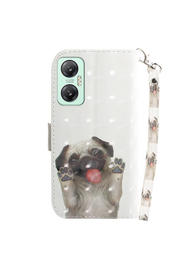 اس-توب جراب لهاتف Infinix Hot 20 5G، جراب جلدي ثلاثي الأبعاد ملون أفقي قابل للطي - Image 3