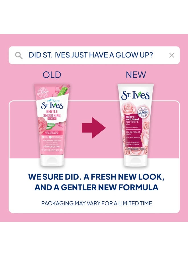 ST. Ives Gentle Smoothing Rose Water & Aloe Vera Scrub 170g - Image 5