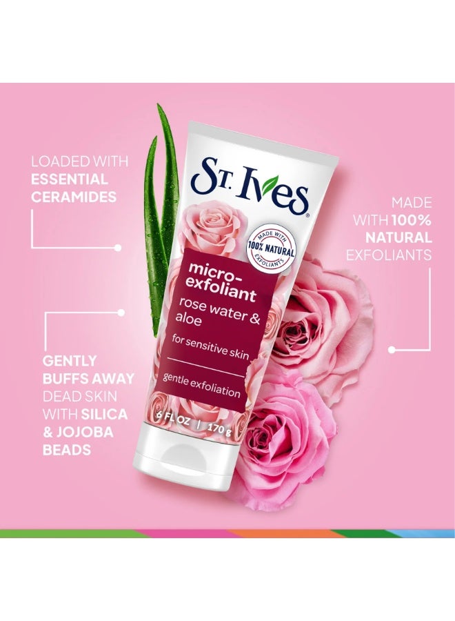 ST. Ives Gentle Smoothing Rose Water & Aloe Vera Scrub 170g - Image 4