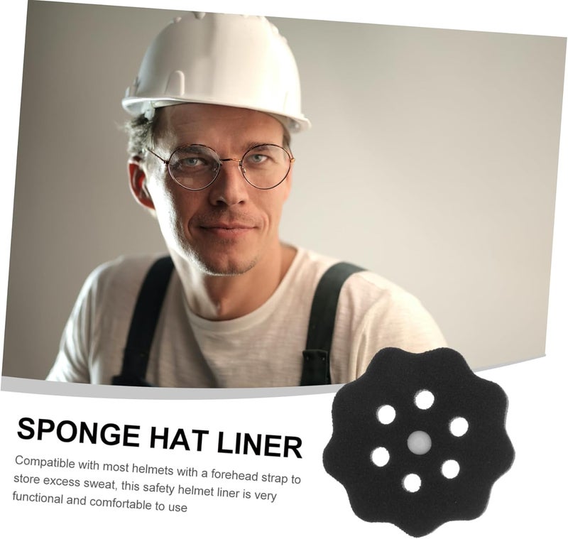 10Pcs Hard Hat Liner Safety Helmet Sponge Insert for Sweat Absorption Protective Bump Cap Liner Comfortable and Helmet Accessories - Image 5