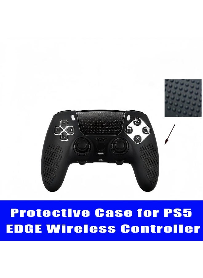 سام جراب واقٍ لملحقات ألعاب وحدة التحكم اللاسلكية  EDGE PS5 ، غطاء مطاطي سيليكون ناعم ، جلد مضاد للانزلاق مقاوم للعرق ( أبيض بلوري) - Image 1