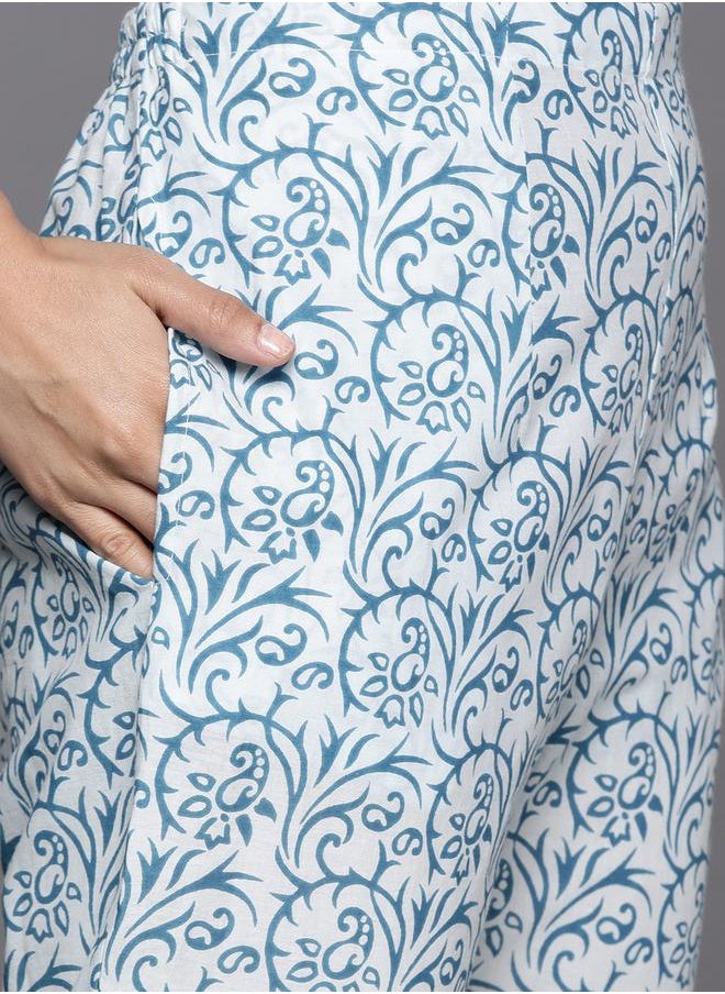 Libas - All-Over Print Kurta and Trouser with Dupatta Set by Styli - Image 1