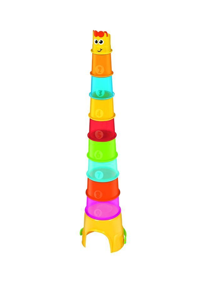 NIBEMINENT Colourful Giraffe Giant Stack And Drop Toy 32inch - Image 1