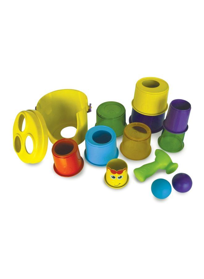 NIBEMINENT Colourful Giraffe Giant Stack And Drop Toy 32inch - Image 2