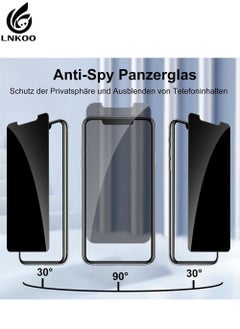 LNKOO Tempered Glass Screen Protector with Anti-Spy Feature for iPhone 11 Pro Max / XS Max - Privacy Protection and Maximum Screen Protection Against Scratches and Breakage.  - Image 3
