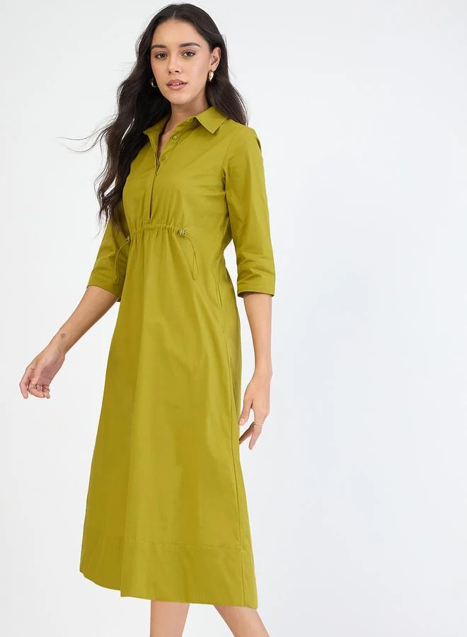 فيميلا فستان ميدي بخصر محدد