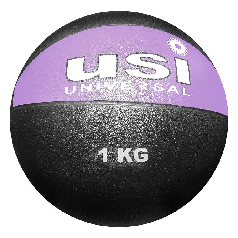 USI Universal 1Kg Rubber Medicine Ball 787PVH with High Bounce, Textured Finish, Strong Core, Better Balance, Rubber with Textured Surface - Image 5