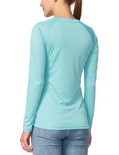 baleaf Women's Long Sleeve Shirts UPF 50+ Sun Protection SPF Quick Dry Lightweight T-Shirt Outdoor Hiking Runing Fishing Light Green Size M - Image 2
