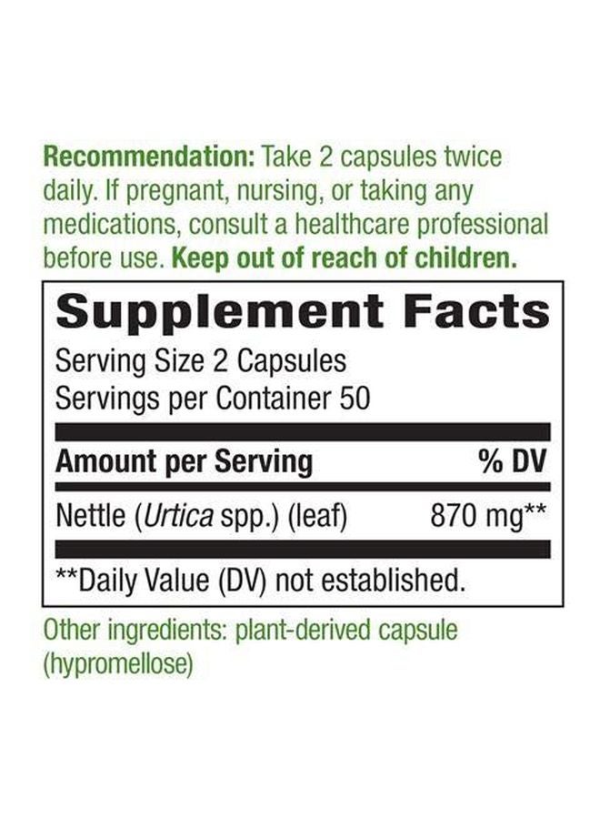 Nature's Way Nettle Leaf - 100 Capsules - Image 4