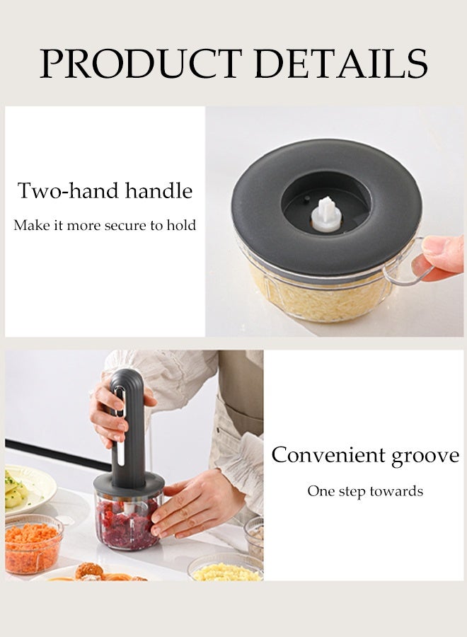 DUNISO Multifunctional Rechargeable Handheld Blender Powerful Electric Stick Meat Grinder with 4 Bowls Immersion Handheld Blender Portable Wireless Electric Food Processor for Meat, Baby Food and Smoothies - Image 5