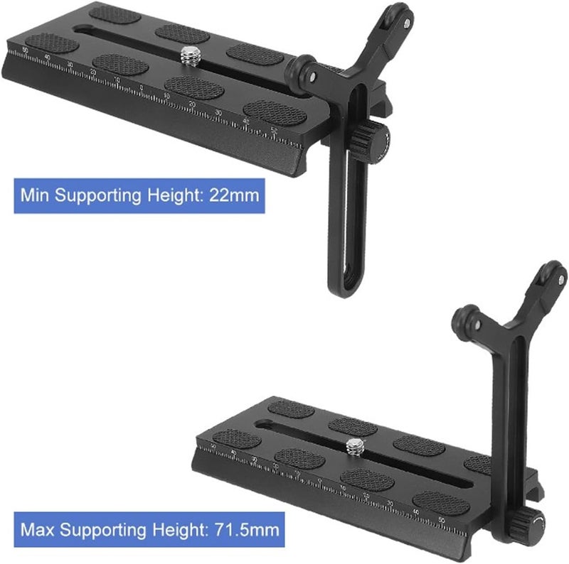 Y Bracket Lens Support System with Double Wheels, Adjustable Long Lens Support Frame for Ronin S and SC Gimbal Stabilizer, Telephoto Lens Mount Bracket - Image 4
