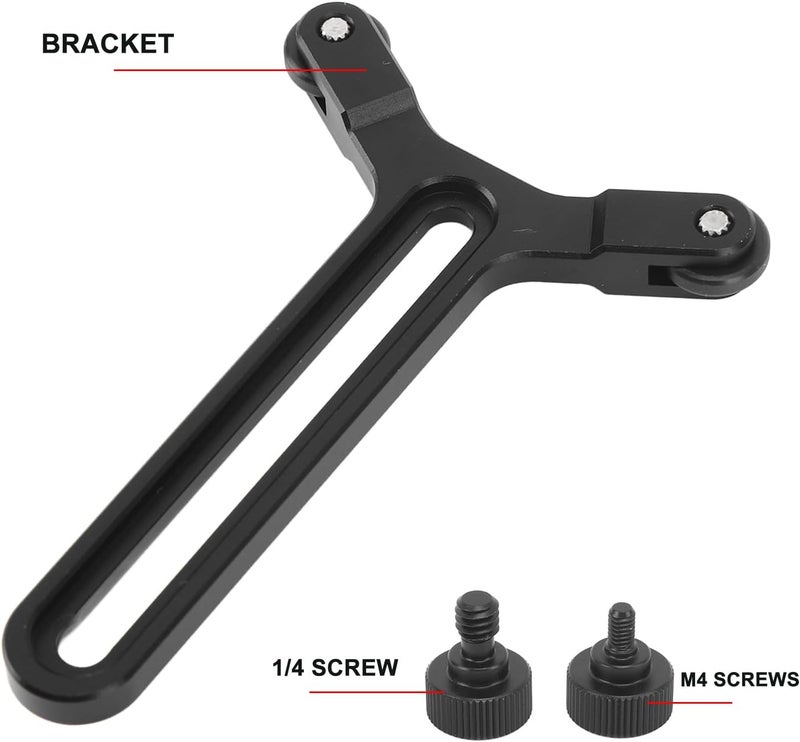 Y Bracket Lens Support System with Double Wheels, Adjustable Long Lens Support Frame for Ronin S and SC Gimbal Stabilizer, Telephoto Lens Mount Bracket - Image 2