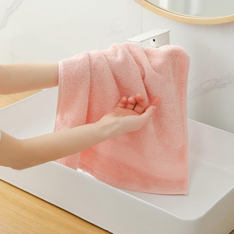 QAJ 6 Pack Hand Towel Set, 16 by 25 inches, 100% Cotton Ultra Soft and Highly Absorbent, Quick Drying, for Hotels, Spa, Bathroom - Image 4