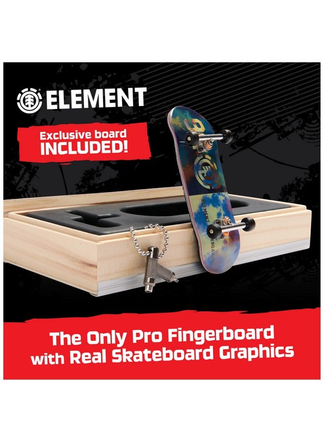 Tech Deck تكنيك ديك، لوحة أصابع من سلسلة برو من إليمينت مع عرض تخزين، مصممة للمحترفين؛ سكيت بوردات مصغرة أصلية، ألعاب أطفال للأعمار من 6 سنوات وما فوق - Image 2