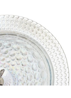 Hic Dates Plate glass silver with glass cover modern design diameter 17.5 cm  - Image 3