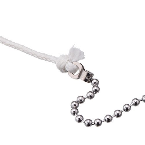 Shappy 2 Pack Steel Beaded Ball Pull String Extension Chain with Connector for Ceiling Fan Light Fixture Light Bulb Switch Chain Extender, 1 Meter Length - Image 4