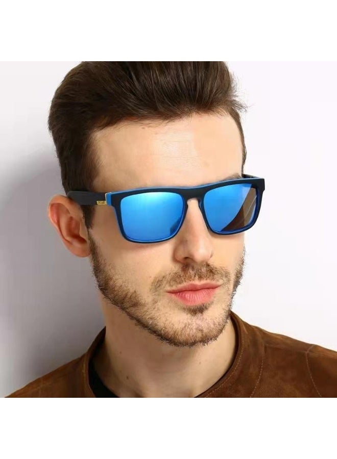 نظارات شمسية رياضية مستقطبة للرجال والنساء، حماية UV400، عدسات TAC، أزرق - Image 3