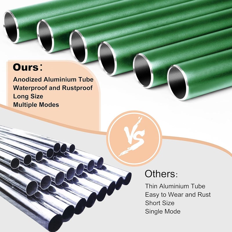 Bursvik Large Aluminium Wind Chimes 37 Inches to Create a Zen Atmosphere Suitable for Outdoor, Garden, Patio Decoration. Classic Wind Chimes with Wind Catcher Suitable as A Gift for Unisex(Green) - Image 2