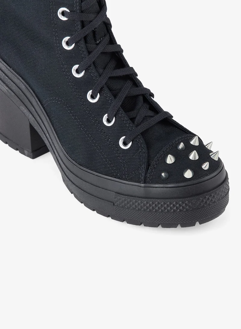 Converse Black Women's Chuck 70 De Luxe Heel Platform Shoes for Women | Best Price UAE