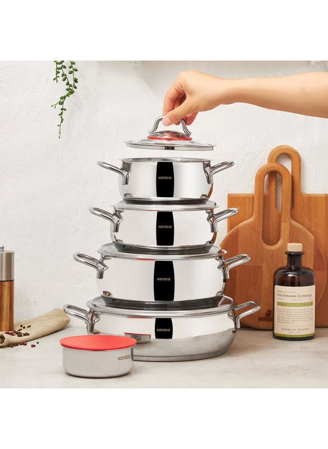 Karaca Emirgan Xl 10 Pieces Storage Covered Cookware Set  - Image 2