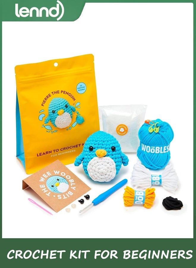 LENND Crochet Kit for Beginners - Easy Arts and Crafts Knitting & Crochet Animals Kit - Image 1